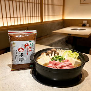Pasta di Miso Rossa Tradizionale Giapponese Fermentata, 1kg, per Zuppa Ramen e Marinatura - Product Image 1