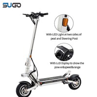 Scooter électrique pour adultes populaire en Europe, charge maximale 120 kg, double phare, clignotants, 48/52 V.