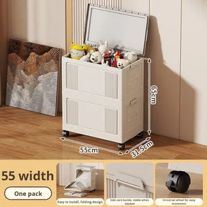 Có thể gập lại hộ gia đình lưu trữ hộp PP nhựa phòng khách Đồ chơi & phòng ngủ quần áo Quilt Organizer miscelleneous lưu trữ tủ - Product Image 6