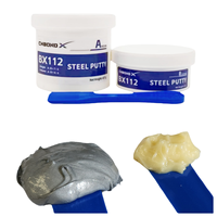 Résine époxy 500g, mastic de réparation métallique, adhésif 112, alternative à Belzona 1111 pour la réparation de fonderie d'acier, emballage et utilisation en construction
