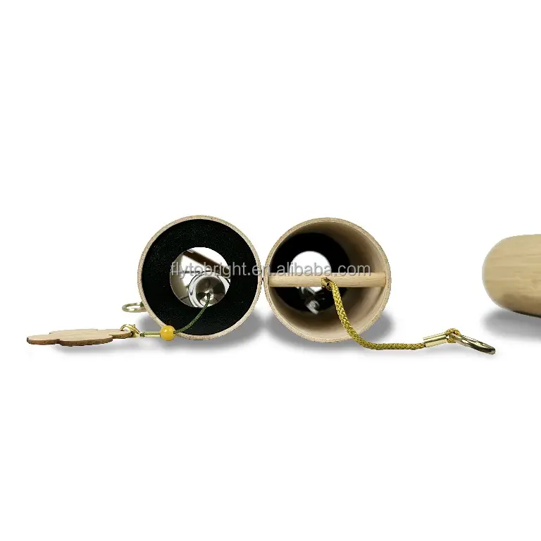 木材と竹のカスタム屋外チャクラ音楽品質楽器風鈴サウンドセラピー竹卸売ベル