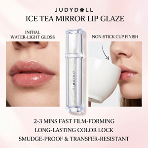 Brillo Labial Efecto Espejo, Voluminizador, de Larga Duración, con Esencia de Agua de Hierro de Hielo, Tubos de Cristal, <span class=keywords><strong>Maquillaje</strong></span> Diario - Product Image 6