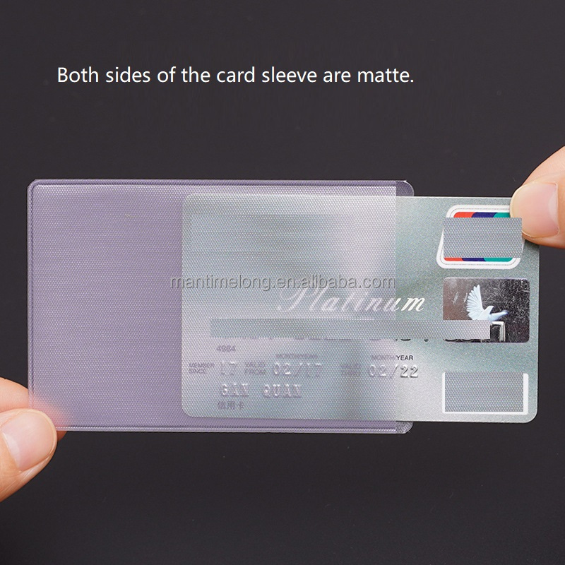 transparent credit card sleeve Garfoniex 5 Pack RFID Blocking Durable Plastic Sleeves Protector Identity Theft Protection Secure Clear Card Holders (White) : Clothing, Shoes & Jewelry credit/debit cards and ID cards Transparent Plastic Credit Card Protector