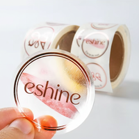 Vente flash - Autocollants adhésifs en vinyle imperméable imprimés avec logo personnalisé, impression offset, étiquettes autocollantes de remerciement, emballage cadeau