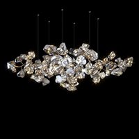 Lustre en cristal personnalisé PM, nouveau design moderne et luxueux pour restaurant, bureau de vente, villa, design créatif, pendentif en cristal personnalisé