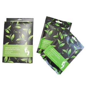 Mascarilla Exfoliante para Pies Secos y Agrietados, Paquete de 2, Elimina la Piel Muerta y los Callosidades, Exfoliante para Pies Suaves como los de un Bebé, Té Verde - Product Image 2