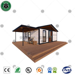 Maison préfabriquée modulaire isolée moderne avec revêtement en pierre, conteneur habitable portable - Product Image 2