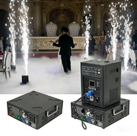 Machine à étincelles froides électrique 1000W en métal, télécommande DMX512, portable, batterie au lithium rechargeable, base de charge sans fil