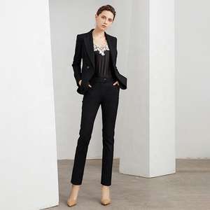 Bureau porte pour dames Slim Costumes Femme Bureau mousseline de soie pantalon costumes personnalisation Production - Product Image 5