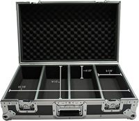 Maßgefertigter OEM Transparenter Hochleistungs-Aluminiumkoffer mit Schallplattenhalter und Flightcase