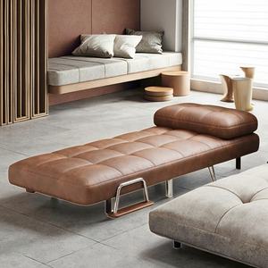 Fabrikant aanpasbare moderne lederen multifunctionele metalen opklapbare bedstoel bank metalen frame hoge-dichtheid schuim woonkamer - Product Image 6