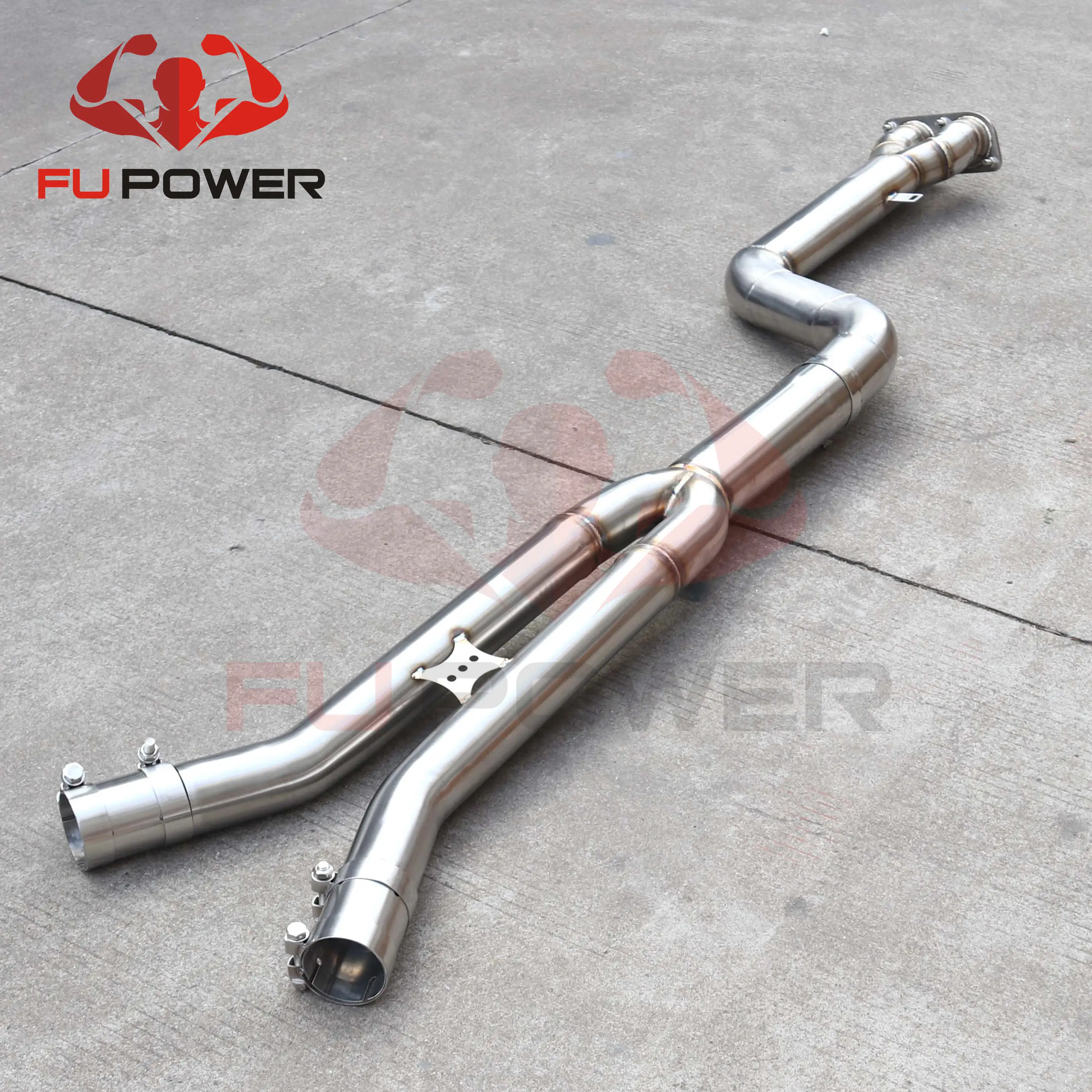 Tubo intermediário de fábrica X3m X4m F97 F98 3.0t Silenciador do motor em aço inoxidável