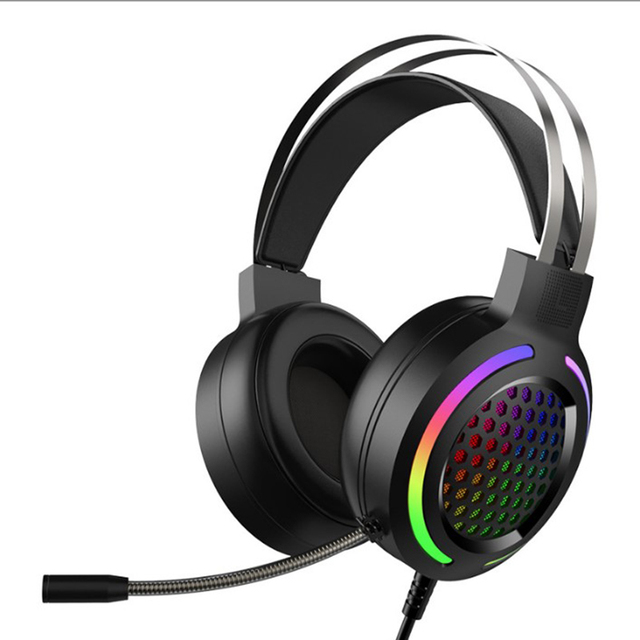 Wholesale USB Wired HIFI 7.1 Headphone Unit Speaker Microphone Gaming Gamer Computer Headset Earphone