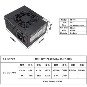 <span class=keywords><strong>Fuente</strong></span> <span class=keywords><strong>de</strong></span> <span class=keywords><strong>Alimentación</strong></span> para Servidor <span class=keywords><strong>de</strong></span> 300W SFX Mini ITX/<span class=keywords><strong>Micro</strong></span> <span class=keywords><strong>ATX</strong></span>, Certificación 80Plus Bronze, Entrada 90-264V, en Stock - Product Image 6