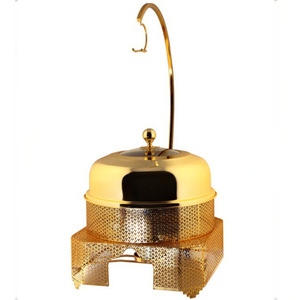 Estufa de Alcohol Dorada para Buffet de Hotel y Restaurante, Calentador de Platos Circular de Acero Inoxidable, Estilo de Lujo Ligero - Product Image 5