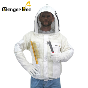 เสื้อแจ็คเก็ตผ้าฝ้าย3ชั้นสำหรับคนเลี้ยงผึ้งระบายอากาศได้ดีเสื้อแจ็คเก็ตป้องกันการเลี้ยงผึ้งแบบยูนิเซ็กส์ - Product Image 5