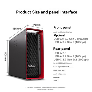 Station de travail graphique P8 Tower Threadripper Pro 9945wx 4.7ghz/32g/512g/1000w pour le rendu/édition/développement de jeux/IA/santé - Product Image 2
