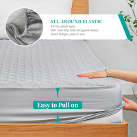 Protège-matelas imperméable sur mesure à embossage ultrasonique avec dos en TPU hypoallergénique – Vente en gros