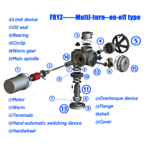 Actuador Motorizado Multivuelta DZW a Prueba de Explosiones Exd II BT4, Fabricación OEM para Condiciones Peligrosas, Tipo Antiexplosión Personalizado - Product Image 3