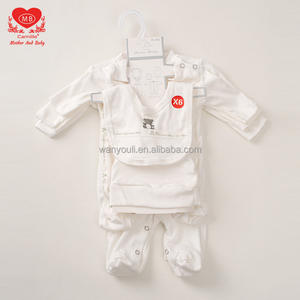 Vendita calda Set di sei pezzi Unisex puro <span class=keywords><strong>cotone</strong></span> congiunta tutina <span class=keywords><strong>neonato</strong></span> lavorato a maglia con motivo animale - Product Image 2