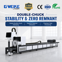 Machine de découpe laser à fibre CNC numérique IA haute précision G.WEIKE économique pour tubes carrés/ronds, poutres en H et tubes en acier au carbone