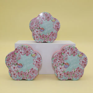 กล่องดีบุกคุกกี้รูปดอกไม้ทำจากโลหะสำหรับเก็บลูกกวาดกล่องดีบุกช็อกโกแลต - Product Image 6