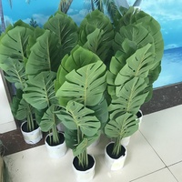 Plantes artificielles Monstera en pot de 120 cm pour la décoration intérieure, hôtel