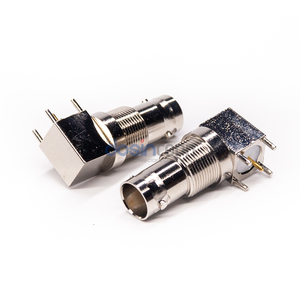 BNC Right Angle Female Panel Mount Bulkhead Connector Solder For Video Camera TV Monitor DVR - Product Image 6