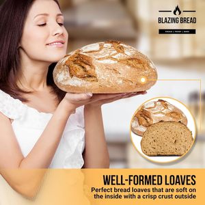 Per il pane Banneton cesto di fermentazione Set 2 Round da 9 pollici cestini <span class=keywords><strong>in</strong></span> <span class=keywords><strong>ceramica</strong></span> essenziali per la cottura del pane forniture senza Rattan - Product Image 2