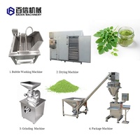 Fabrieksleverancier Moringa-bladpoeder productielijn Moringa-bladeren wasmachine, droger en molen