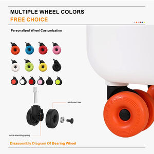 맞춤 인쇄 PC 수하물 알루미늄 프레임 스피너 여행 가방, 가볍고 방수, TSA 잠금장치, 다양한 색상 바퀴, OEM ODM - Product Image 6