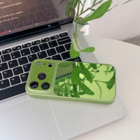 Coque de téléphone élégante effet miroir dépoli électroplaqué pour iPhone 13 14 15 16 17 Pro Max avec protection d'objectif et coque fine