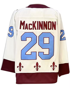 Camisetas de Hockey sobre Hielo Deportivas con Costuras Reforzadas de los Colorado Avalanche 2026 para Hombre, Números 29 (Nathan MacKinnon), 8 (Cale Makar), 92 (Gabriel Landeskog) y 19 (Sakic) - Product Image 5
