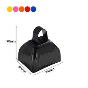 Cloche de supporter de 3 pouces avec poignée et son clair pour fêtes, événements sportifs, cadeau, accessoire sonore - Vente en gros - Product Image 4