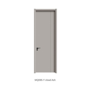 Customized Solid Wood Interior Door with Fiberglass Screen Soundproof & Anti-Theft <b>for</b> Bedroom Bathroom Kitchen - Product Image 1