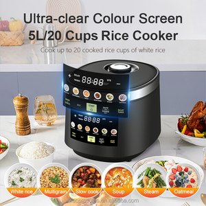 Hấp khỏe mạnh nấu ăn thông minh loại vuông multicooker cho gia đình lớn 5L Công suất 1.8L 10 cup Nồi cơm điện - Product Image 5