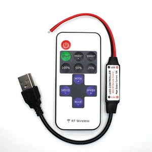 Rf11 Key đơn sắc điều khiển LED Strip đèn với dimmer dây điện mở rộng dây - Product Image 4
