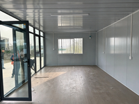 Bâtiment de bureau modulaire facile à installer, maisons conteneurs préfabriquées détachables, bureau de vente mobile