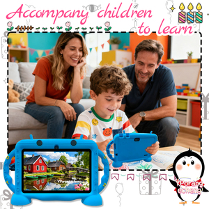 Tablette Android 12 pour enfants la plus vendue, 7 pouces, processeur MTK Quad Core 1,2 GHz, 2 Go de RAM, 32 Go de stockage, batterie 3000 mAh, Wi-Fi double bande, 1024x600 - Product Image 3
