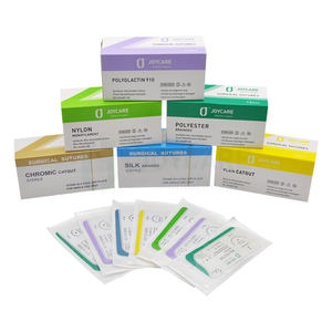 Sutura Quirúrgica Estéril Absorbible Natural Profesional de Catgut Crómico Liso con Aguja - Product Image 1