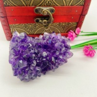 Vente en gros de pierre d'améthyste en cristal naturel pierre de guérison en grappe d'améthyste violet foncé de haute qualité pour la décoration de la maison