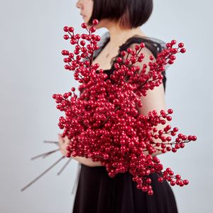 1 <span class=keywords><strong>bouquet</strong></span> <span class=keywords><strong>de</strong></span> fleurs artificielles dorées, plumes <span class=keywords><strong>de</strong></span> <span class=keywords><strong>paon</strong></span>, feuilles d'érable, feuilles d'eucalyptus, fausse plante, décoration <span class=keywords><strong>de</strong></span> mariage, <span class=keywords><strong>de</strong></span> Noël, pour la maison - Product Image 4