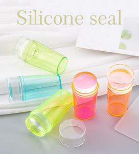 FOCSTAR terbaik penjual jelas seni kuku silikon Stamper plat Jelly <span class=keywords><strong>Stamping</strong></span> dengan Scraper Kit (BTB045) 10*6*5cm - Product Image 2