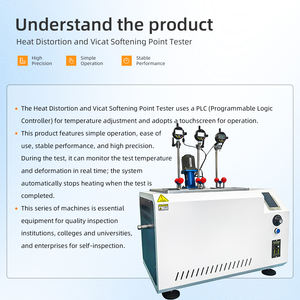 Hochpräziser Wärmeabweichungs-Vicat-Weichpunkttester für Nichtmetallische Materialien Laborgebrauch mit 300°C Temperaturkontrolle - Product Image 2