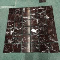 Carrelage en mosaïque de marbre classique, carrelage de salle de bain en jet d'eau, mosaïque blanche pour la décoration murale