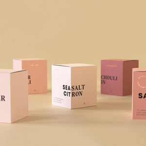 Nhà Máy Tùy Chỉnh Màu Hồng Màu Quà Tặng Gấp Hộp Giấy Mỹ Phẩm Nến Hộp Bao Bì In - Product Image 6