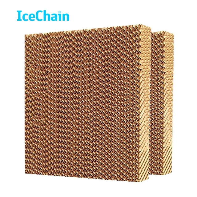 Honeycomb Cellulose Evaporative Cooling Pad, High Water Absorption Air Cooler Water Curtain for Greenhouse & Workshop