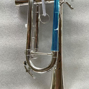 Trompette professionnelle en <span class=keywords><strong>laiton</strong></span> plaqué argent H70, fabriquée à la main, logo personnalisé, accordage Bb, pour une utilisation durable - Product Image 3