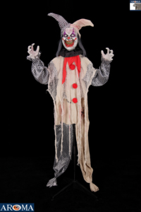 Aroma - Decoración <span class=keywords><strong>de</strong></span> <span class=keywords><strong>Payaso</strong></span> <span class=keywords><strong>Animado</strong></span> <span class=keywords><strong>de</strong></span> Halloween <span class=keywords><strong>de</strong></span> 5.5 Pies <span class=keywords><strong>de</strong></span> Altura con Ojos Iluminados, Sonido <span class=keywords><strong>de</strong></span> Risa y Cuerpo Móvil - Product Image 4