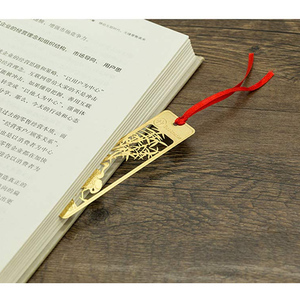 <strong>Mini</strong> Etched Brass <strong>Vintage</strong> Feather Metal Bookmark Golden Silver 9.2cmx2.3cm Custom - Product Image 5